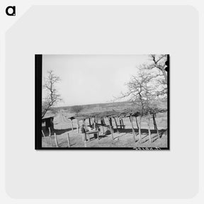 アートポストカード-Vegetable Stand, Pomp Hall Farm
 - ラッセル リー Postcard.