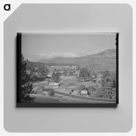 アートパネル-Hood River, Oregon: Shipping and Shopping Center
 - ラッセル リー Canvas.