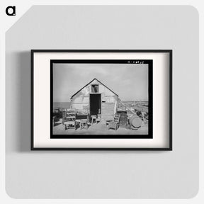 アートポスター-Home of Squatter on Nueces Bay, Corpus Christi, Texas
 - ラッセル リー Poster.