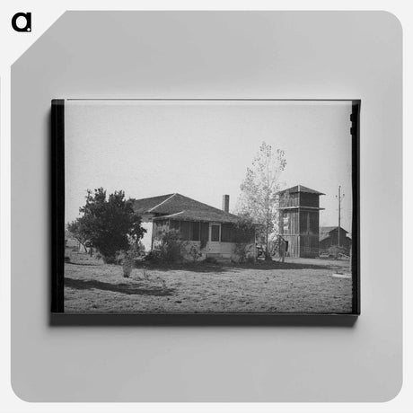 アートパネル-Farmstead of John Frost, Tehama County, California
 - ラッセル リー Canvas.