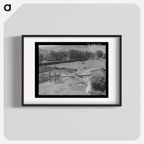 アートポスター-Driving Fat Lambs to Shipping Corrals, Cimarron, Colorado
 - ラッセル リー Poster.