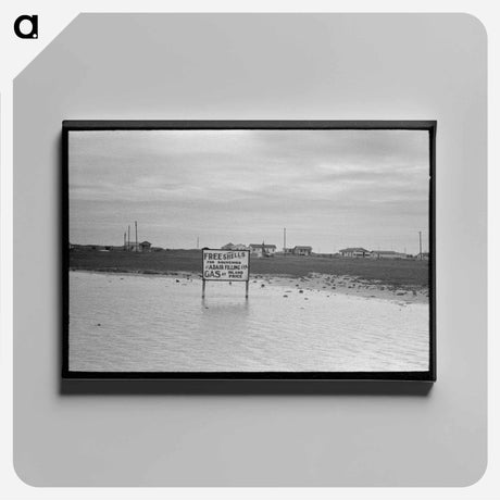 アートパネル-Houses at Port Aransas, Texas
 - ラッセル リー Canvas.