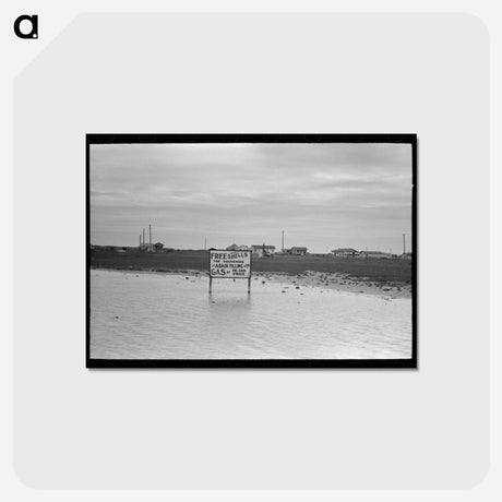 アートポストカード-Houses at Port Aransas, Texas
 - ラッセル リー Postcard.