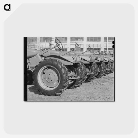 アートポストカード-Tractors at Farm Equipment Warehouse, Oklahoma City
 - ラッセル リー Postcard.