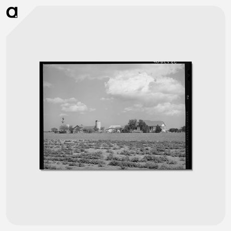 アートポストカード-Farmstead in Travis County, Texas
 - ラッセル リー Postcard.