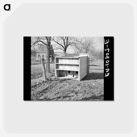 アートポストカード-Overturned Privy, Posey County, Indiana
 - ラッセル リー Postcard.