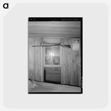 アートポストカード-Shotgun Display in Cajun Farmhouse Bedroom
 - ラッセル リー Postcard.
