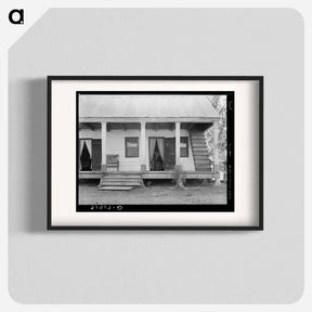 アートポスター-House with Exterior Stairway, Breaux Bridge, Louisiana
 - ラッセル リー Poster.