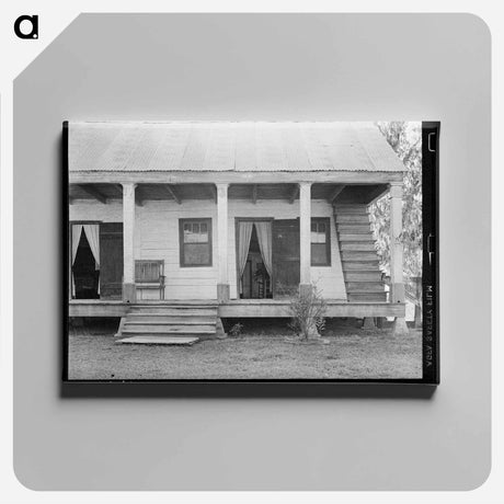 アートパネル-House with Exterior Stairway, Breaux Bridge, Louisiana
 - ラッセル リー Canvas.