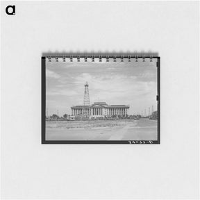 アートメモ帳-Capitol of Oklahoma with Surrounding Derricks, Oklahoma City
 - ラッセル リー Memo.