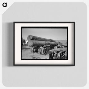 アートポスター-Logs on Truck Arriving at Pond, Tillamook, Oregon
 - ラッセル リー Poster.