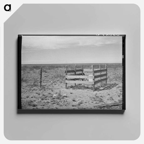 アートパネル-Grave on the High Plains, Dawson County, Texas
 - ラッセル リー Canvas.