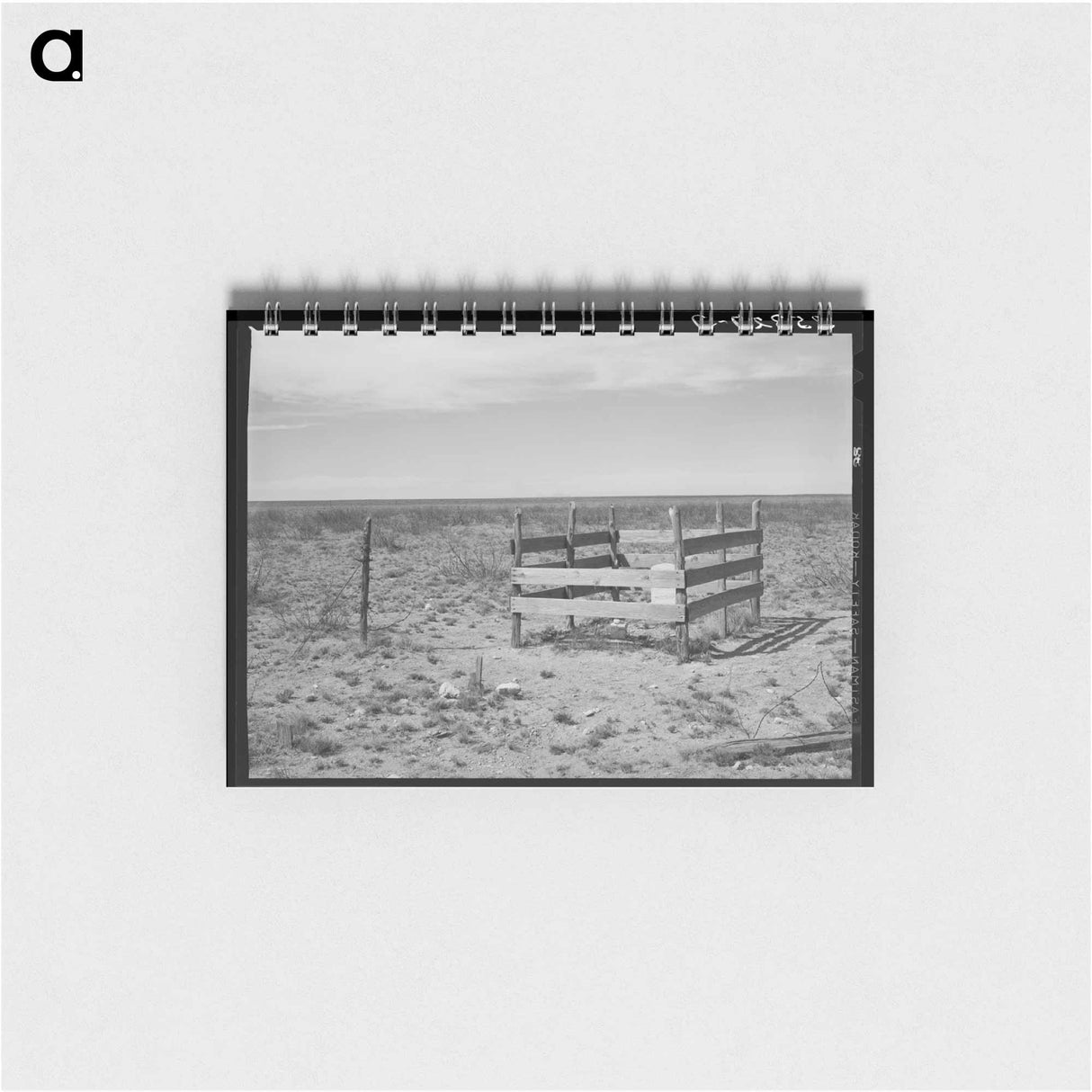 アートメモ帳-Grave on the High Plains, Dawson County, Texas
 - ラッセル リー Memo.