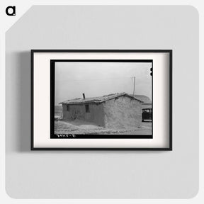 アートポスター-Sod House of the Schoenfeldts, Sheridan County, Kansas
 - ラッセル リー Poster.