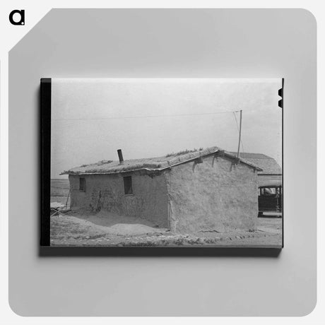 アートパネル-Sod House of the Schoenfeldts, Sheridan County, Kansas
 - ラッセル リー Canvas.