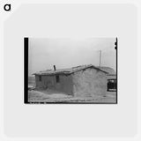 アートポストカード-Sod House of the Schoenfeldts, Sheridan County, Kansas
 - ラッセル リー Postcard.