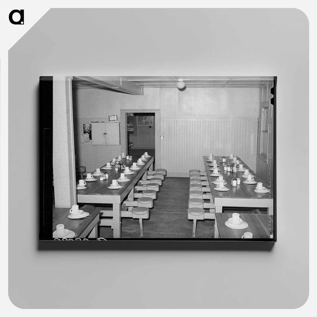 アートパネル-Mess Hall at Earl Fruit Company Ranch
 - ラッセル リー Canvas.