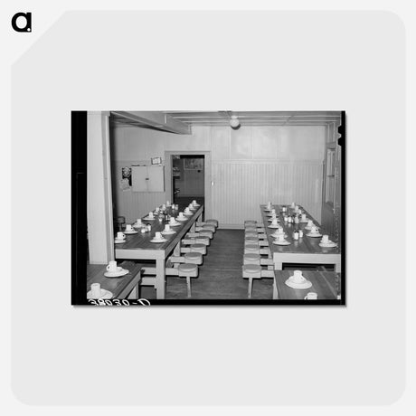 アートポストカード-Mess Hall at Earl Fruit Company Ranch
 - ラッセル リー Postcard.