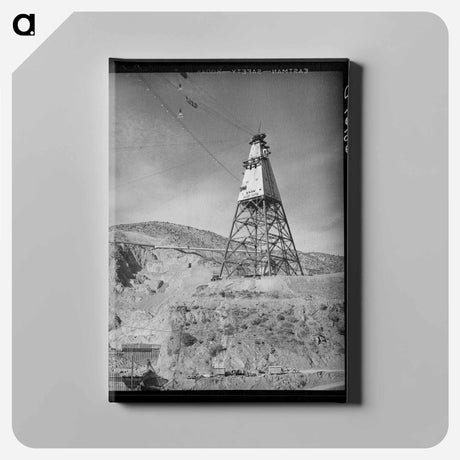 アートパネル-Central Distribution Tower, Shasta Dam Construction
 - ラッセル リー Canvas.