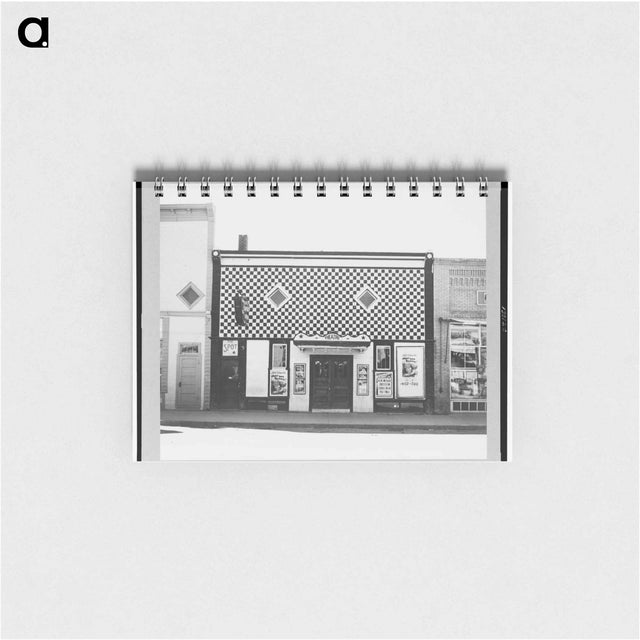 アートメモ帳-Theatre, Stanley, North Dakota
 - ラッセル リー Memo.