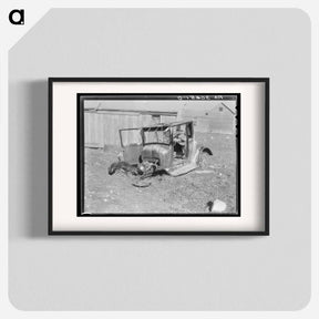 アートポスター-Model T Ford Used as Turkey Roost, Williams County, North Dakota
 - ラッセル リー Poster.