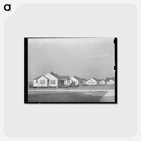 アートポストカード-Types of Houses, Lake Dick Project, Arkansas
 - ラッセル リー Postcard.