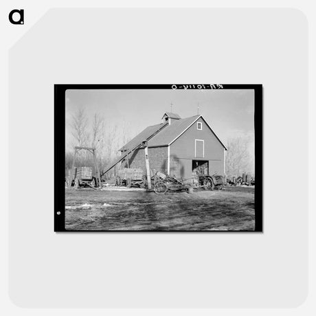アートポストカード-Corn Crib on the G.H. West Farm
 - ラッセル リー Postcard.