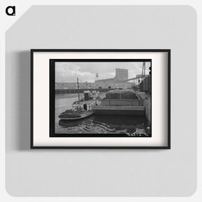アートポスター-Tug and Barge, Port of Houston
 - ラッセル リー Poster.
