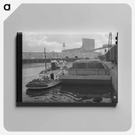 アートパネル-Tug and Barge, Port of Houston
 - ラッセル リー Canvas.