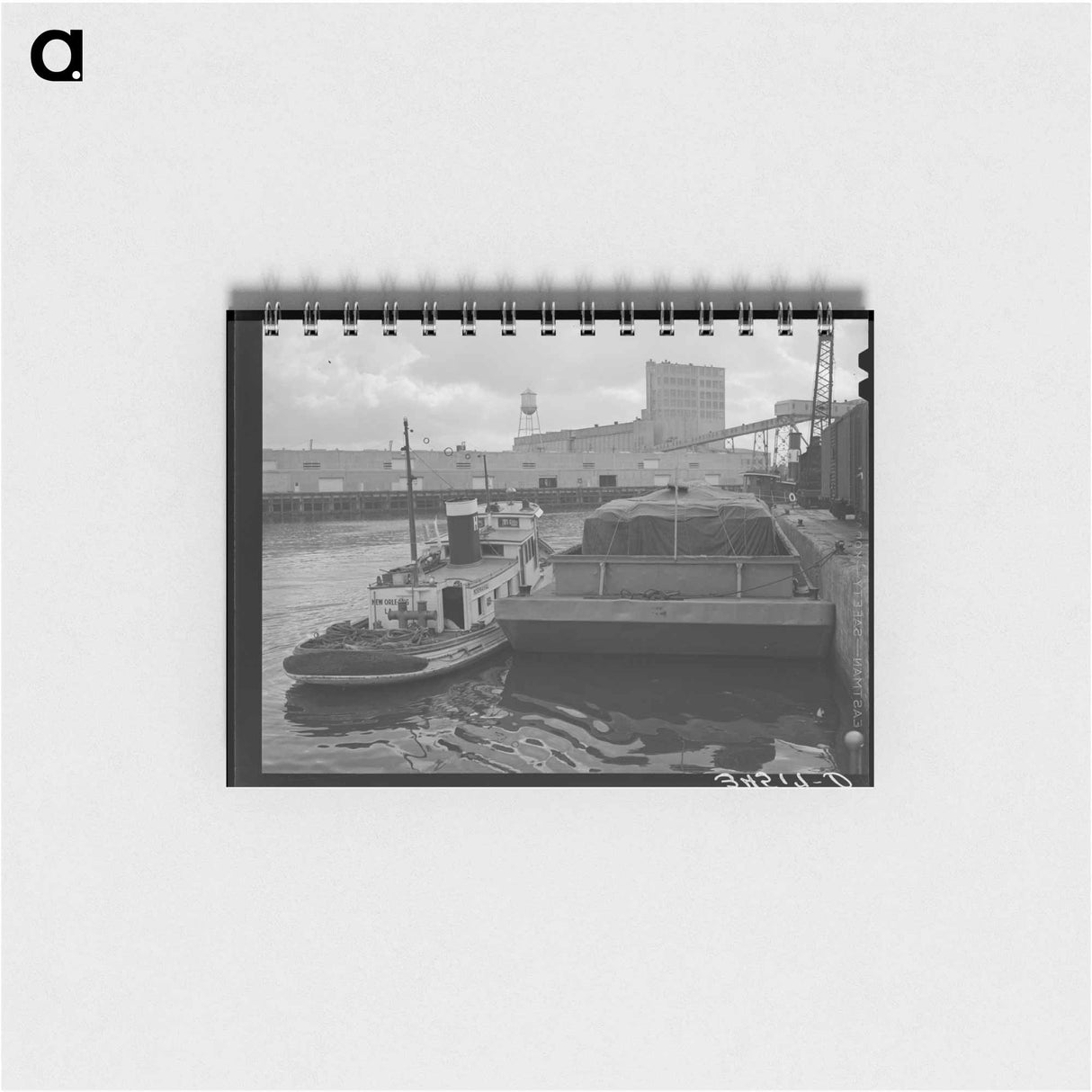 アートメモ帳-Tug and Barge, Port of Houston
 - ラッセル リー Memo.