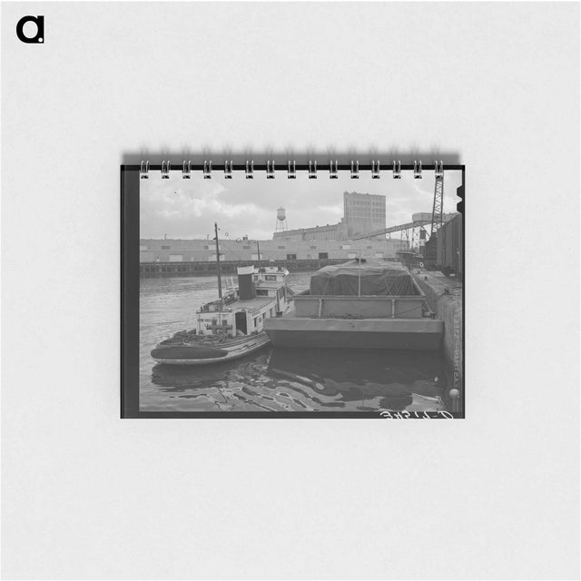 アートメモ帳-Tug and Barge, Port of Houston
 - ラッセル リー Memo.