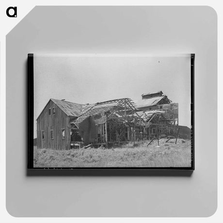 アートパネル-Remains of Abandoned Sugar Mill Near Gibson, Louisiana
 - ラッセル リー Canvas.