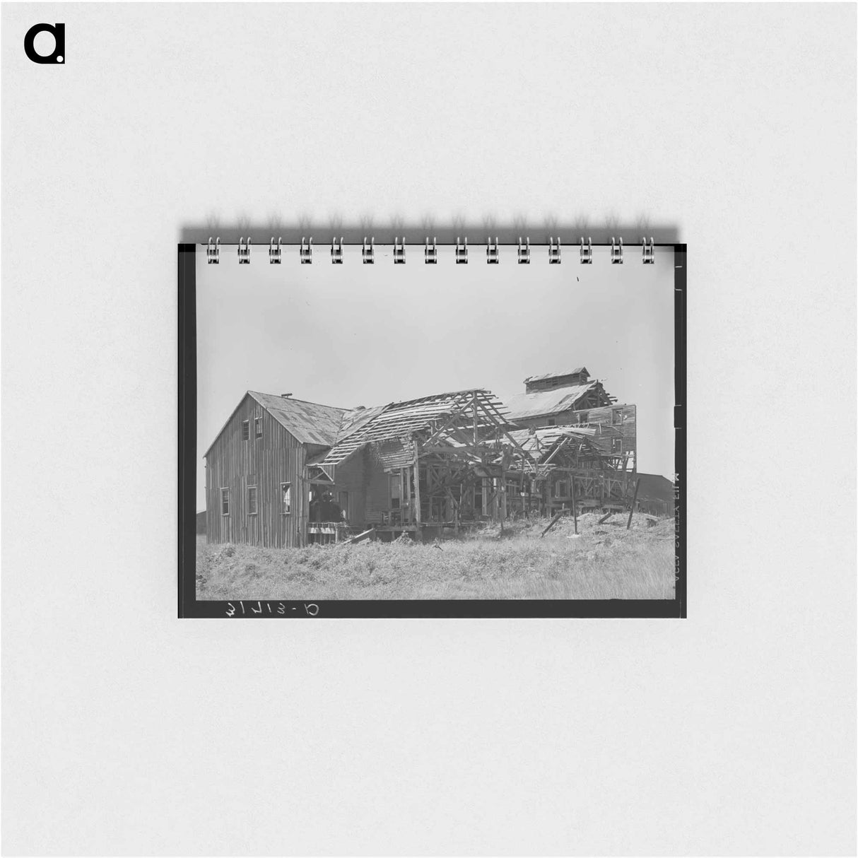 アートメモ帳-Remains of Abandoned Sugar Mill Near Gibson, Louisiana
 - ラッセル リー Memo.