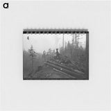 アートメモ帳-Donkey Engine at Long Bell Lumber Company
 - ラッセル リー Memo.