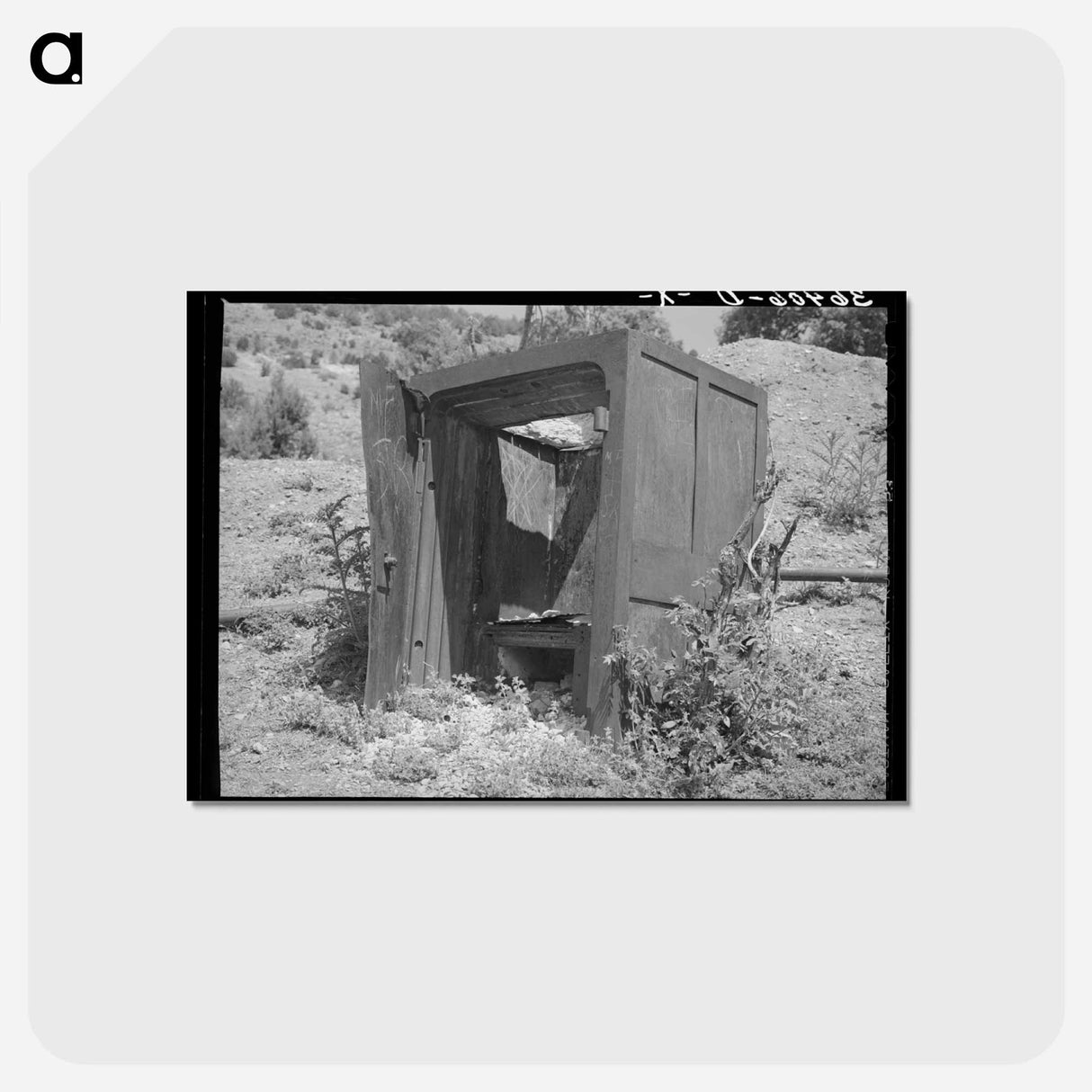 アートポストカード-Remains of Old Safe, Georgetown, New Mexico
 - ラッセル リー Postcard.
