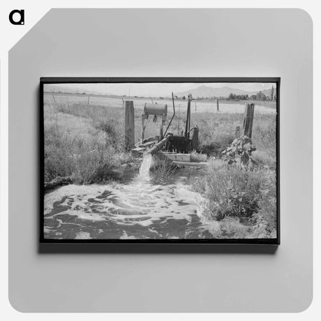 アートパネル-Irrigation, Box Elder County, Utah
 - ラッセル リー Canvas.