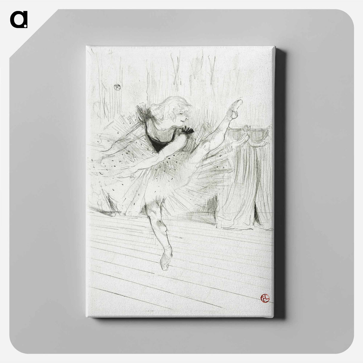 アートパネル-Miss Ida Heath, English Dancer
 - クリーブランド美術館 Canvas.