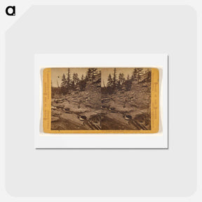 アートポストカード-Yosemite Creek at Summit of Falls
 - エドワード マイブリッジ Postcard.