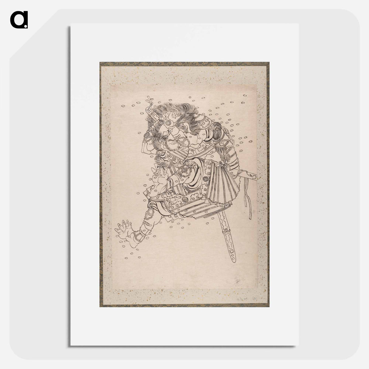 Katsushika Hokusai's samurai, Album of Sketches - Katsushika Hokusai Poster.