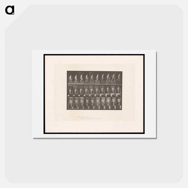 アートポストカード-Naked Man Ascending
 - エドワード マイブリッジ Postcard.
