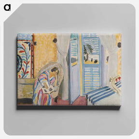 アートパネル-Woman With a Book - アンリ マティス Canvas.