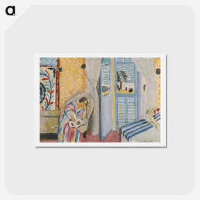 アートポストカード-Woman With a Book - アンリ マティス Postcard.