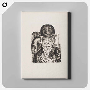 アートパネル-Self-Portrait in Bowler Hat
 - セントルイス美術館 Canvas.