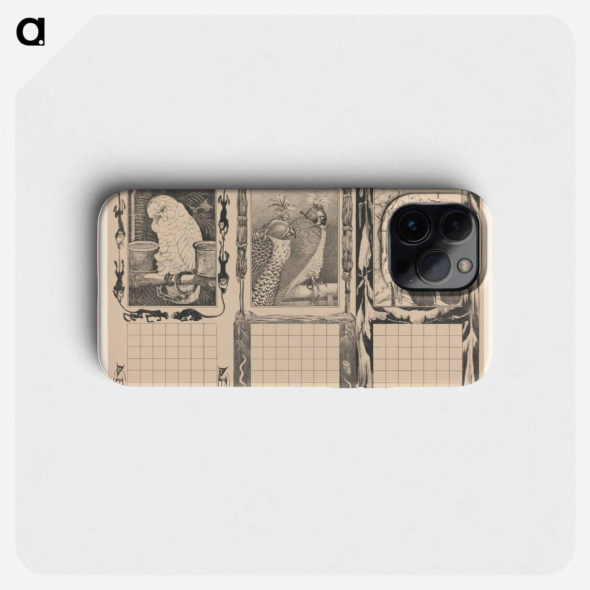 Kalenderbladen van augustus, november en december, met vogels by Theo van Hoytema - テオ ヴァン ホイテマ Phone Case.