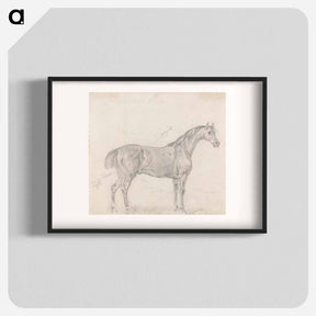 アートポスター-Horse Standing, Side View Facing Right
 - イェール大学アートギャラリー Poster.