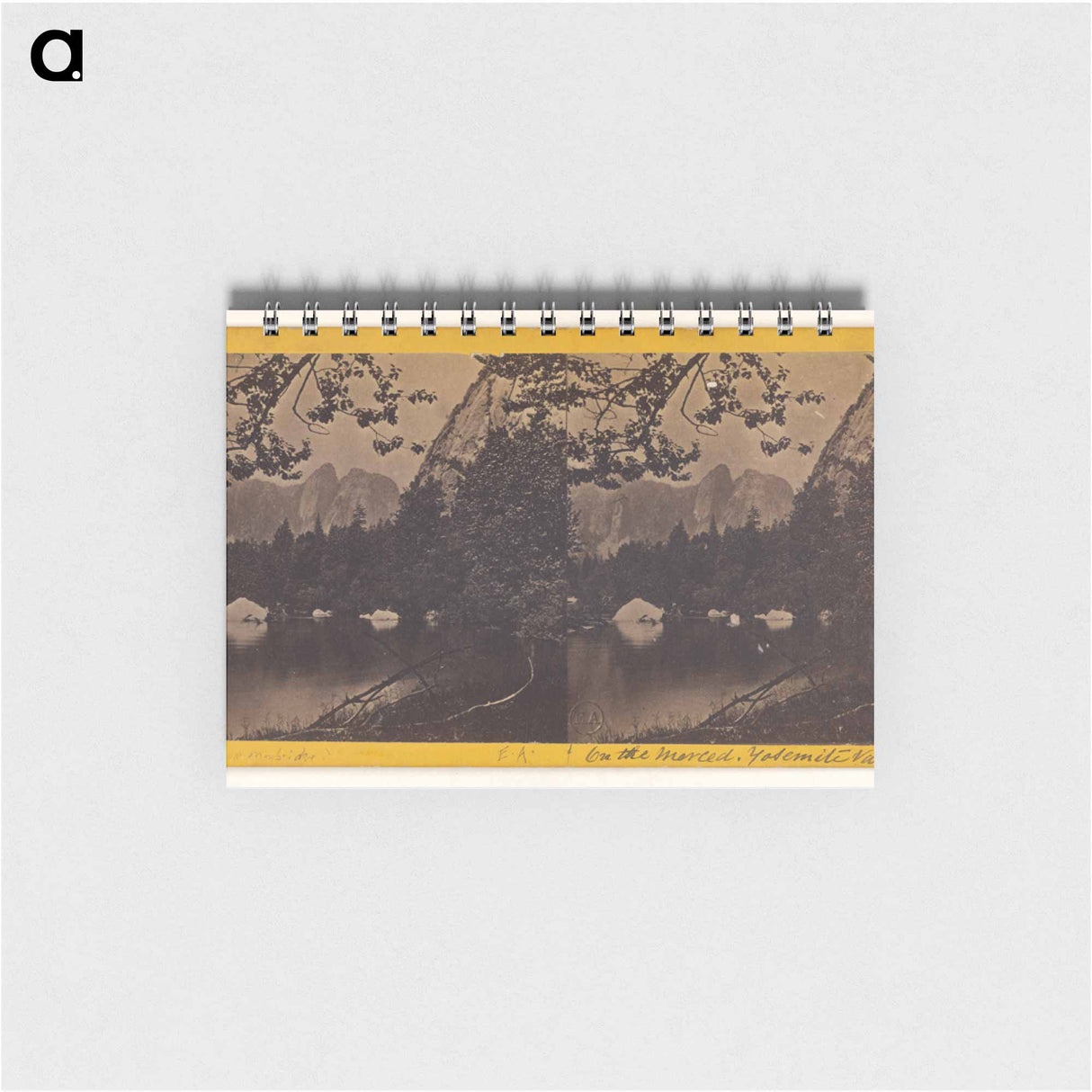 アートメモ帳-On the Merced, Yosemite Valley
 - エドワード マイブリッジ Memo.