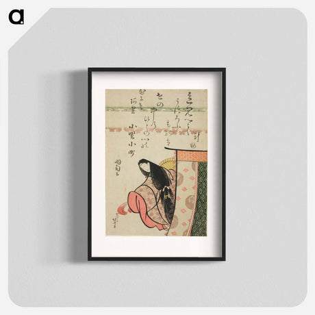 アートポスター-The Poetess Ono no Komachi - 葛飾 北斎 Poster.