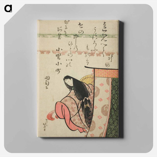 アートパネル-The Poetess Ono no Komachi - 葛飾 北斎 Canvas.
