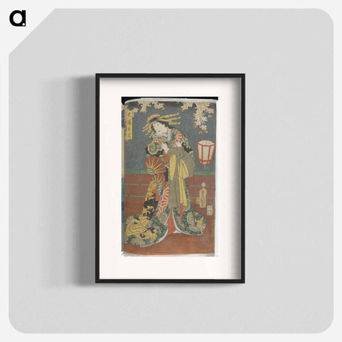 Ōban Triptych Center Panel
 - 歌川 国貞 Poster.