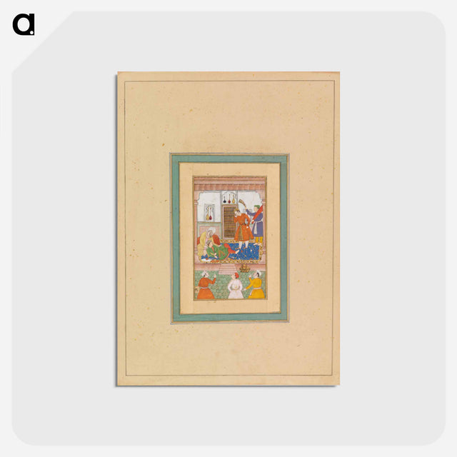 アートポストカード-The Qazi of Hamadan and a Youth
 - バーンズ・コレクション Postcard.